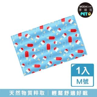 【摩達客】清涼凝膠軟冰涼墊-藍色冰棒M號(夏日毛孩解暑首選)