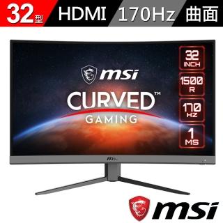 【MSI 微星】G32C4 E2 32型 170Hz曲面電競螢幕