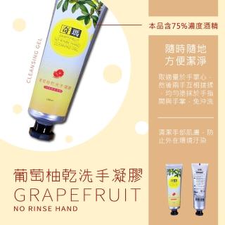 【奇瑪】即期品-葡萄柚乾洗手凝膠100mlx2瓶(效期2023/2月-含75%濃度酒精/免沖洗!)