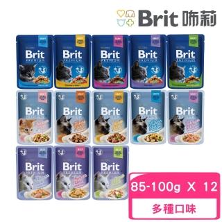 【Brit咘莉】優選餐包系列 85-100g*12包組（幼貓/成貓/絕育貓）(貓餐包、貓罐)