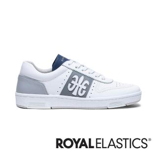 【ROYAL Elastics】DREAMER 真皮時尚休閒鞋 男鞋(白灰藍)