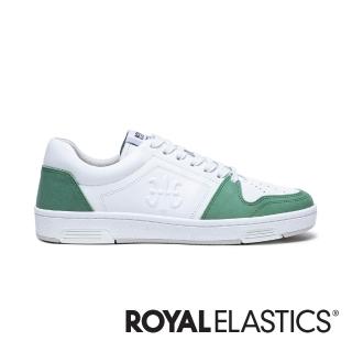 【ROYAL Elastics】MAKER 真皮時尚休閒鞋 男鞋(白綠)