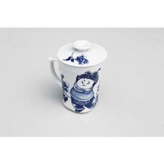 【青花皇后楊莉莉】三件式濾杯(童戲圖)