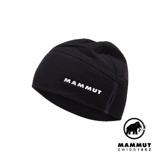 【Mammut 長毛象】Aenergy Beanie 輕量彈性快乾豆豆帽 黑色 #1191-00470