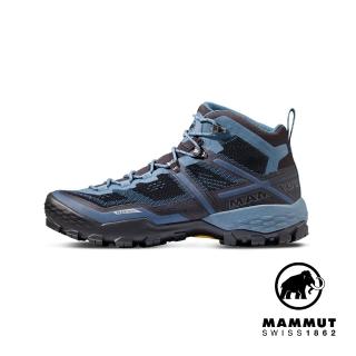 【Mammut 長毛象】Ducan Mid GTX 中筒登山健行鞋 男款 黑/波賽頓 #3030-03541