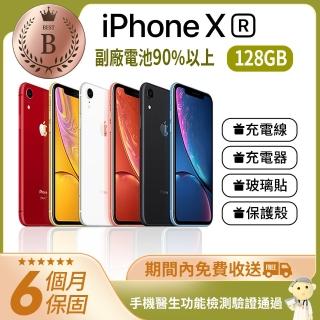 【Apple 蘋果】B級福利品 iPhone XR 128GB(副廠電池健康度90%以上)