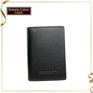 【Roberta Colum】諾貝達專櫃名片夾 進口牛皮名片夾 名片收納夾(24009-1黑色)