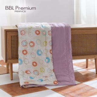 【BBL Premium】親柔棉印花涼被-心晴系列.夢幻甜甜圈-甜橙(單人)