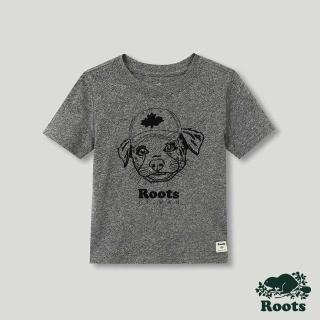 【Roots】Roots 大童- 台灣日系列 毛孩元素短袖T恤(灰色)