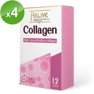 【RELIVE】神纖膠原水亮光采超值組(12包/盒*4)
