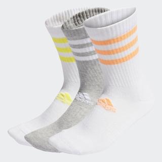 【adidas官方旗艦館】3-STRIPES 中筒襪 3 雙入 男/女(HI3434)