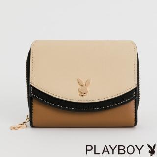 【PLAYBOY】短夾 Oat Milk Macchiato系列(咖啡色)
