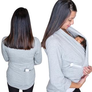 【The Mommy Wrap】袋鼠媽咪多功能抱嬰外套(親子袋鼠外套 育兒外套 孕哺外套)