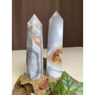 【Cocozy世界水晶原礦】精品藍瑪瑙柱(消磁化煞增能量)