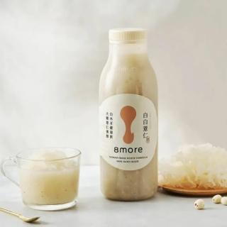 【8more】白白薏仁白木耳飲-無糖-900ml/罐(白木耳飲、白木耳露、銀耳、銀耳露、雪耳)