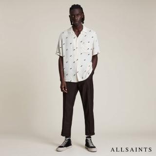 【ALLSAINTS】ILLUME 閃電塗鴉夏威夷印花短袖襯衫(舒適版型)