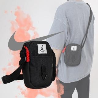 【NIKE 耐吉】側背小包 Jordan Flight 黑 喬丹 男女款 小方包 小包 可調背帶 休閒(JD2233011GS-001)