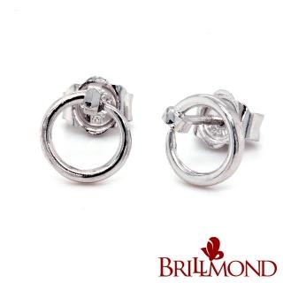 【BRILLMOND JEWELRY】PT950鉑金耳環耳釘款(1對 全PT950鉑金)