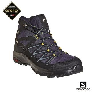 【salomon】男 DAINTREE GTX 中筒登山鞋(夜空藍/黑/苔綠)