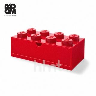 【LEGO 樂高】Room Copenhagen 4021 LEGO Desk Drawer 8 樂高 經典紅Red(大型積木收納箱桌上抽屜8凸)