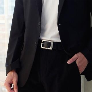 【金安德森】雅致型男穿針式皮帶 鉑金灰KA-7013-F(灰銀)