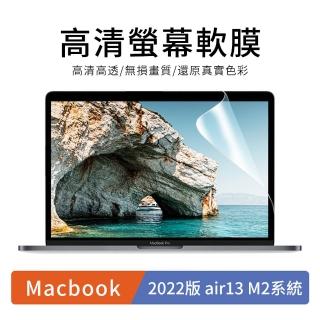 【哥特斯】Apple Macbook air 13吋 2022版 A2681 高清透明 螢幕保護貼 滿版防刮保護膜