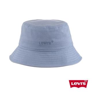 【LEVIS】男女同款 漁夫帽 / 簡約同色刺繡Logo 靛藍 人氣新品