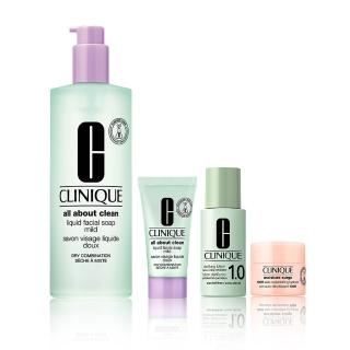 【CLINIQUE 倩碧】三步驟洗面膠加大版(胺基酸洗面膠400ml)