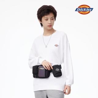 【Dickies】男女款黑色三用鐳射拼接設計腰包｜DK011061BLK