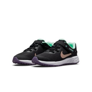 【NIKE 耐吉】慢跑鞋 運動鞋 便利束帶 舒適 穩固 輕盈 REVOLUTION 6 FLYEASE NN PS 中童 - DD1114005
