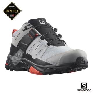 【salomon】女 X ULTRA 4 GTX 低筒登山鞋 WIDE(合金灰/灰/赭褐)