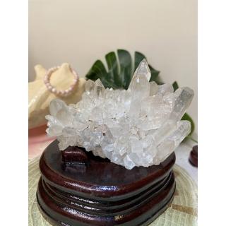 【Cocozy世界水晶原礦】透體白水晶簇(消磁化煞增能量)