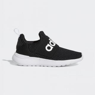 【adidas 愛迪達】運動鞋 童鞋 中童 大童 套腳 LITE RACER ADAPT 4.0 K 黑 Q47207