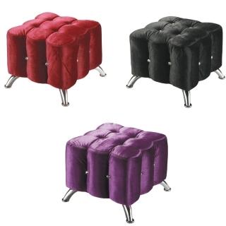 【MUNA 家居】水鑽沙發小椅/共三色(小沙發 沙發凳  布沙發)