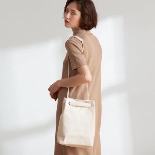 【EverSimple】Ava 側背包 不含內袋(白色 台灣製造 帆布包 帆布袋 斜背包 肩背 簡約 休閒)