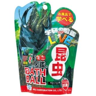 【小禮堂】昆蟲圖鑑 入浴球 - 6款隨機(平輸品)