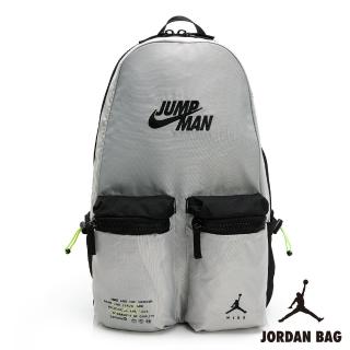 【NIKE 耐吉】後背包 運動包 書包 旅行包 登山包 喬丹 JUMPMAN X NIKE BACKPACK 灰 JD2223019GS-002