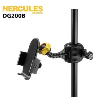 【Hercules 海克力斯】DG200B 樂器專用 麥克風架/譜架夾具 可夾手機 適用1.7吋-3.5吋(全新公司貨)