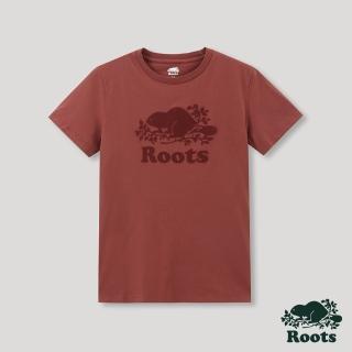 【Roots】Roots 女裝- 經典海狸LOGO短袖 T 恤(紅色)