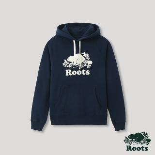 【Roots】Roots 女裝- 經典海狸LOGO連帽上衣(深藍色)