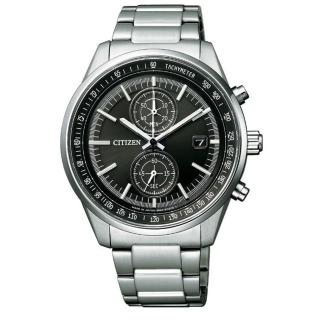 【CITIZEN 星辰】日期計時光動能腕錶 黑 41mm(CA7030-97E)