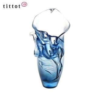 【tittot 琉園】吹出高潔(琉璃/玻璃/水晶/藝術品/擺飾/花瓶/禮贈)