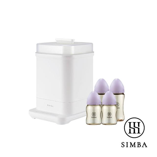 【Simba 小獅王辛巴官方直營】智能高效鉑金PPSU奶瓶消毒鍋經典組-新生專用(momo獨家)