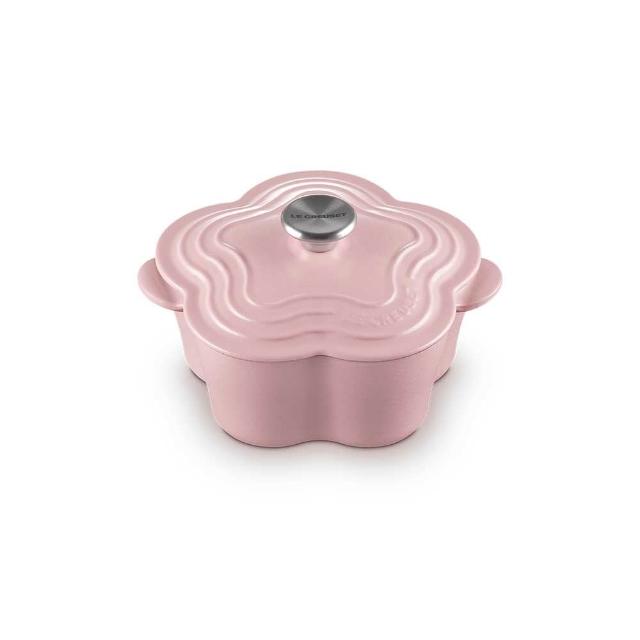 【Le Creuset】法製琺瑯鑄鐵鍋山茶花鍋20cm(甜心粉/杏桃黃 2色選1)