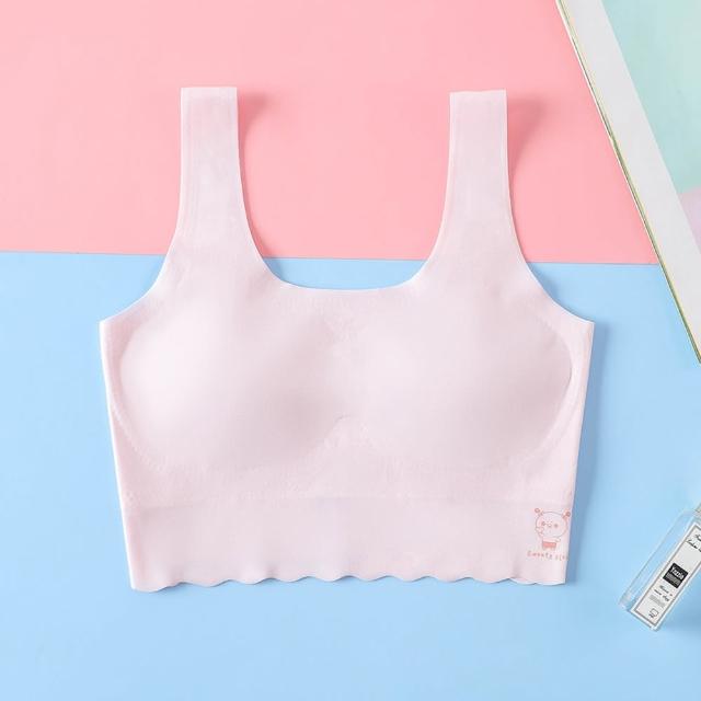 【chiao!Babe 俏寶貝】1件組 少女成長期無鋼圈一體式無痕乳膠內衣(M-L/學生/兒童/少女/三色可選)