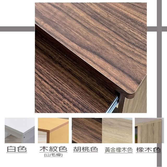 【ONE 生活】小空間電腦桌/2尺寬電腦桌可移動(白色/原木紋色/深胡桃色/白楓木色 MIT)