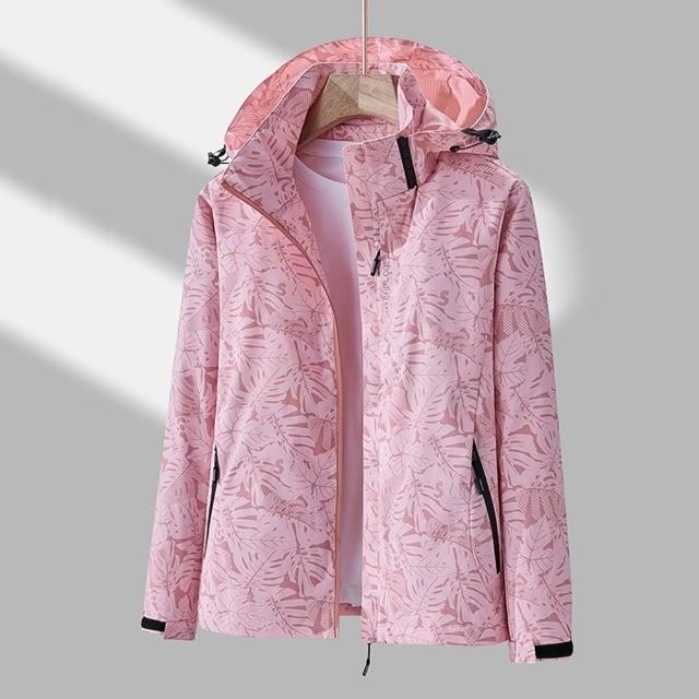 【米蘭精品】極速出貨  衝鋒衣連帽防風夾克(春秋薄款戶外機能防風防水迷彩透氣男女衝鋒外套10色74db3)