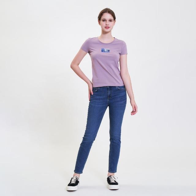 【Lee】出清品-女裝 短袖T恤 / 印花皮牌 小LOGO 共2色 標準版型 / 101+ 系列(LL220353726 / LL220353K11)