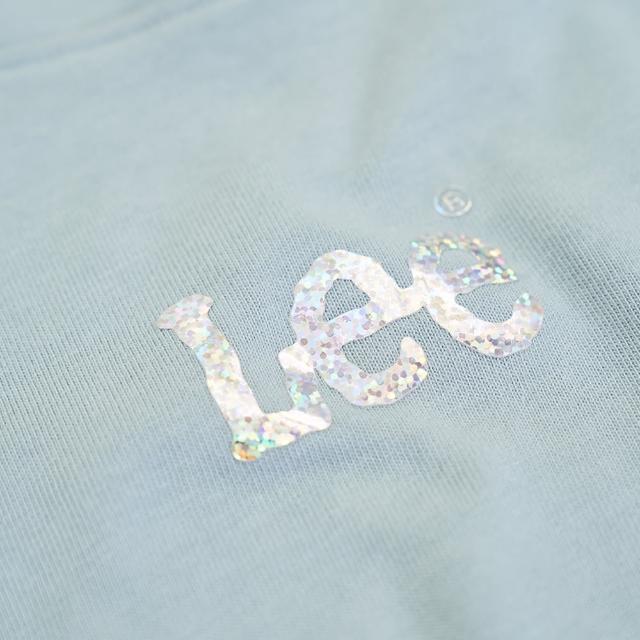 【Lee】女裝 長袖厚T / 胸前亮片 小LOGO 共2色 季節性版型(LL220437745 / LL220437K11)