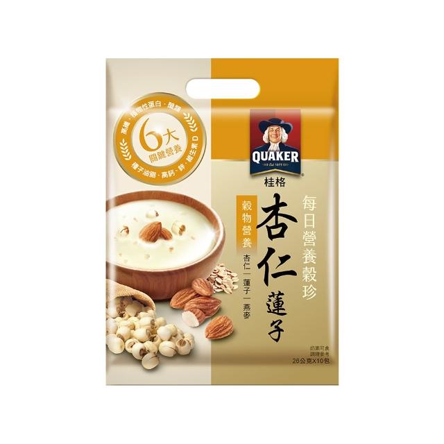 【QUAKER 桂格】每日營養穀珍麥片2袋(黑穀珍寶/核桃堅果-無糖/穀麥全餐-無糖/杏仁蓮子/鮮蔬野菇/鰹魚味噌)